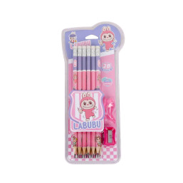 Pencil 12 Pcs - Labubu - Pink